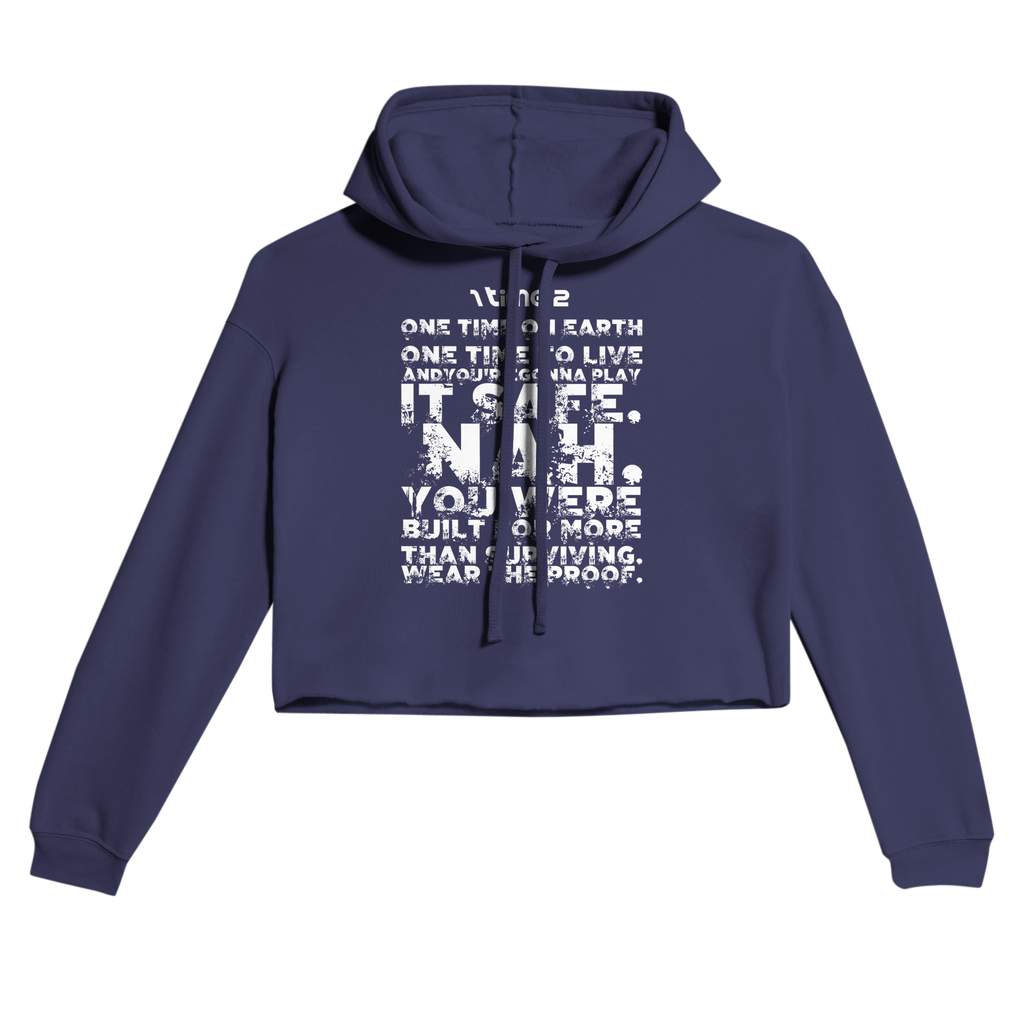 1TIME2 Built for More cropped hoodie