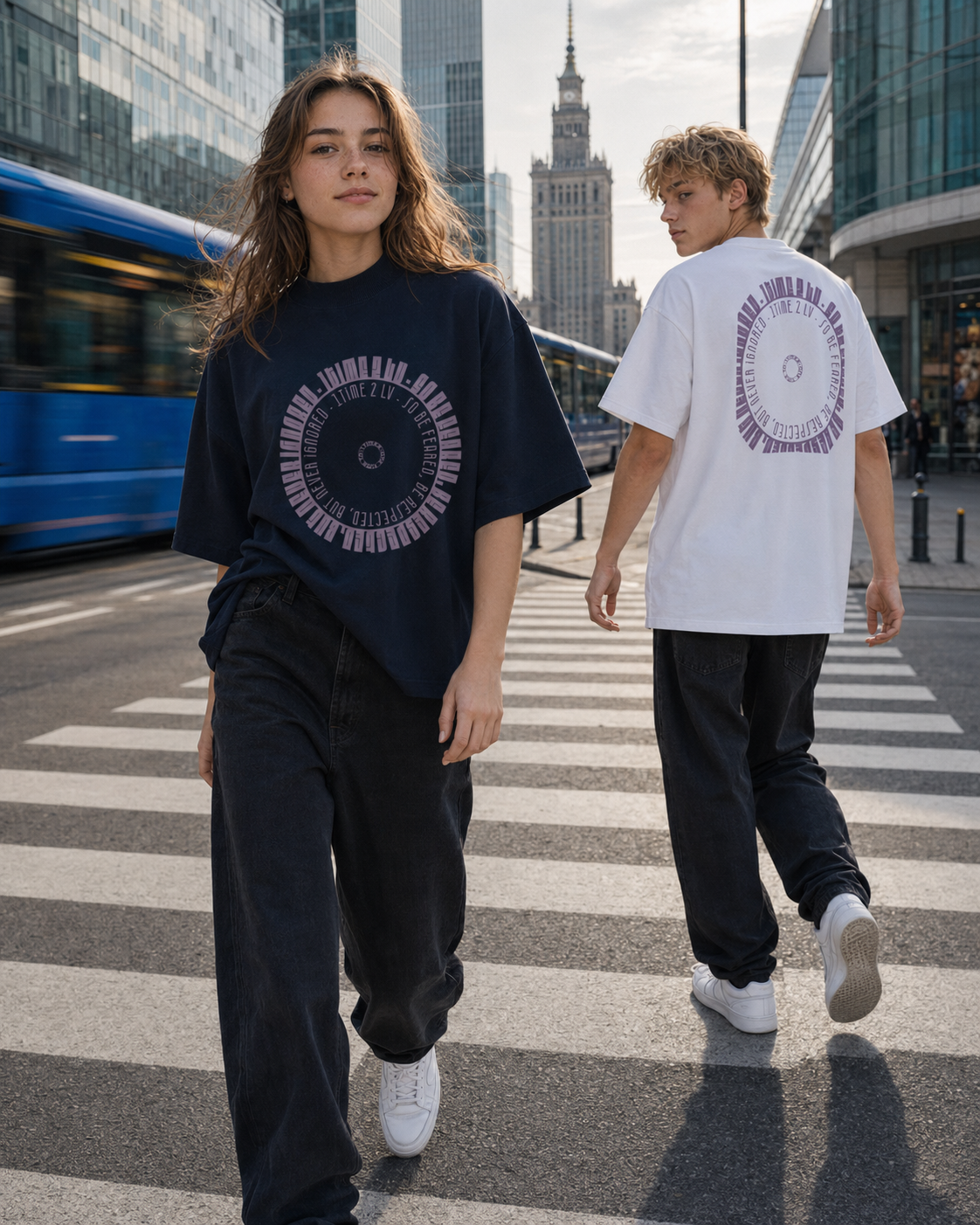 Be Feared Be U – Organic Oversized Tee – product image 1