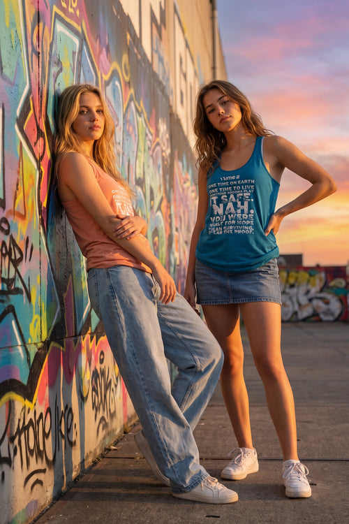Built for More – Graphic Racerback Tank – product image 2