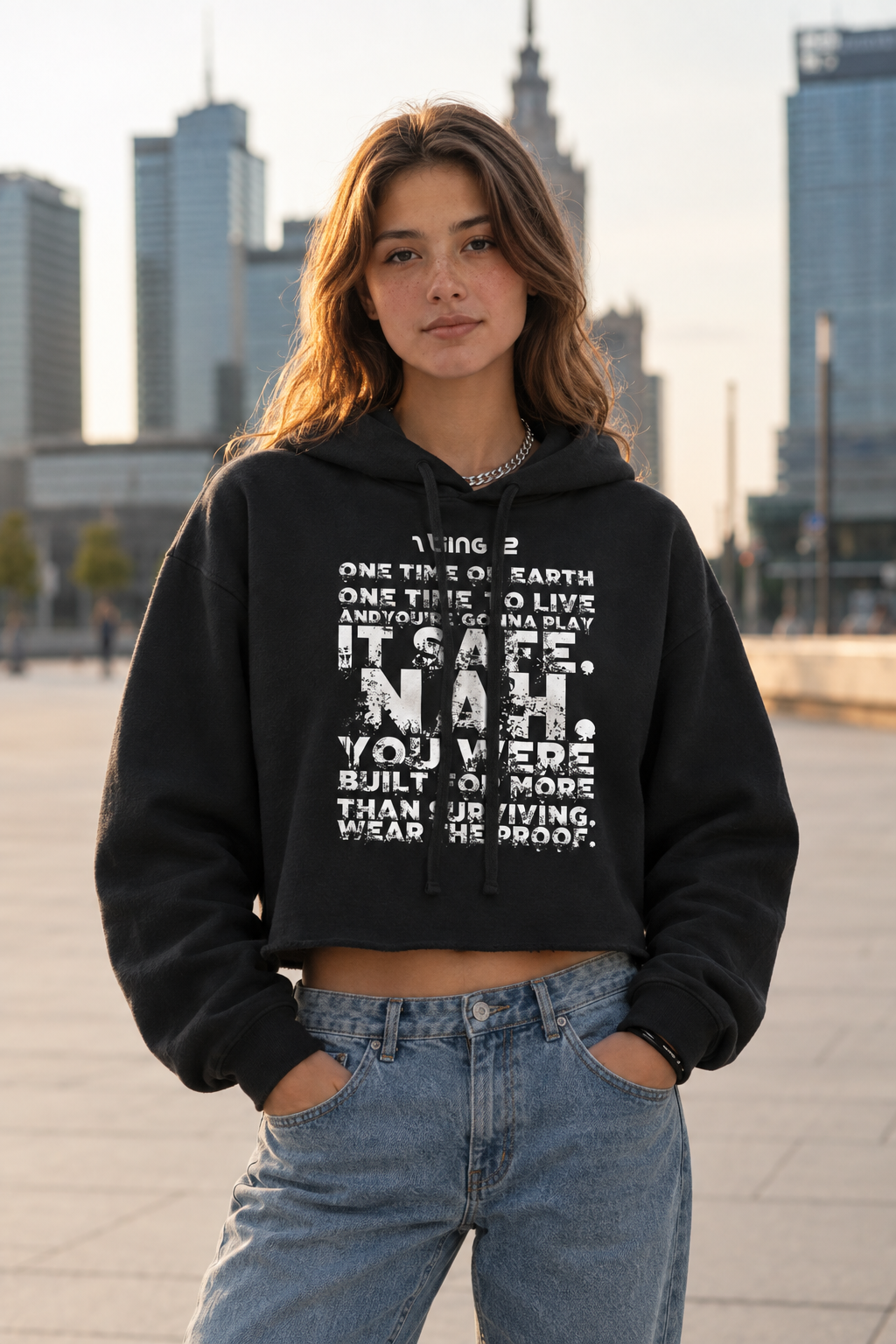 Built for More Cropped Hoodie