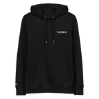1TIME2 Essential Organic Hoodie in Black, front