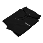 1TIME2 Essential Organic Hoodie in Black, front