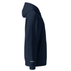 1TIME2 Essential Organic Hoodie in French Navy, right side