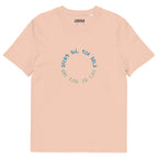 1TIME2 Dream Big organic tee in Fraiche Peche, front view