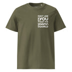 Organic Cotton Tee – Full Colour Range in Khaki, front view