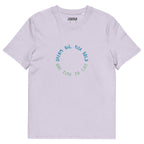 1TIME2 Dream Big organic tee in Lavender, front view