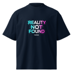 Reality Not Found – Oversized Tee in French Navy, front view