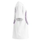 Be Feared Be U – Organic Oversized Tee in White, right side view